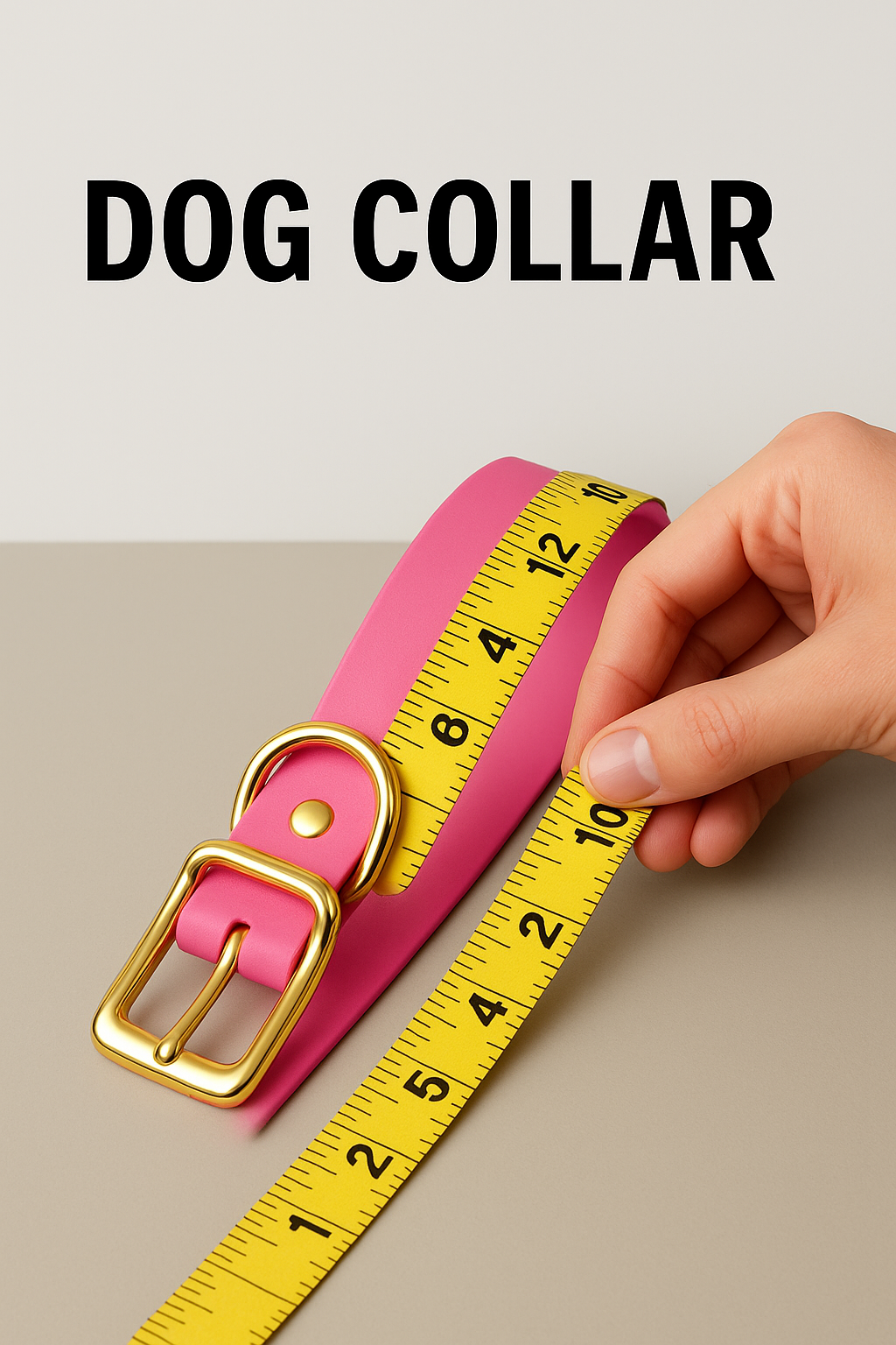 Measuring dog collar